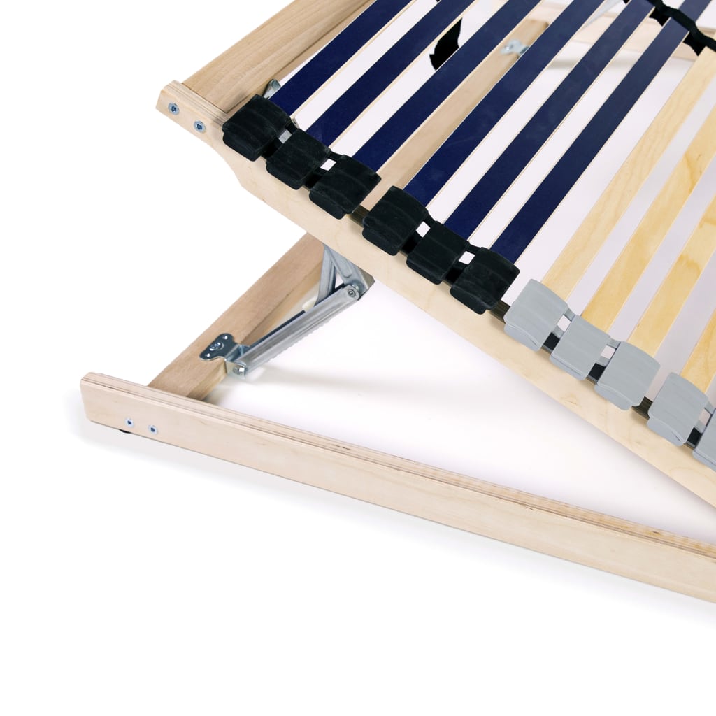 Slatted Bed Base without Mattress with 42 Slats 7 Zones 70x200 cm