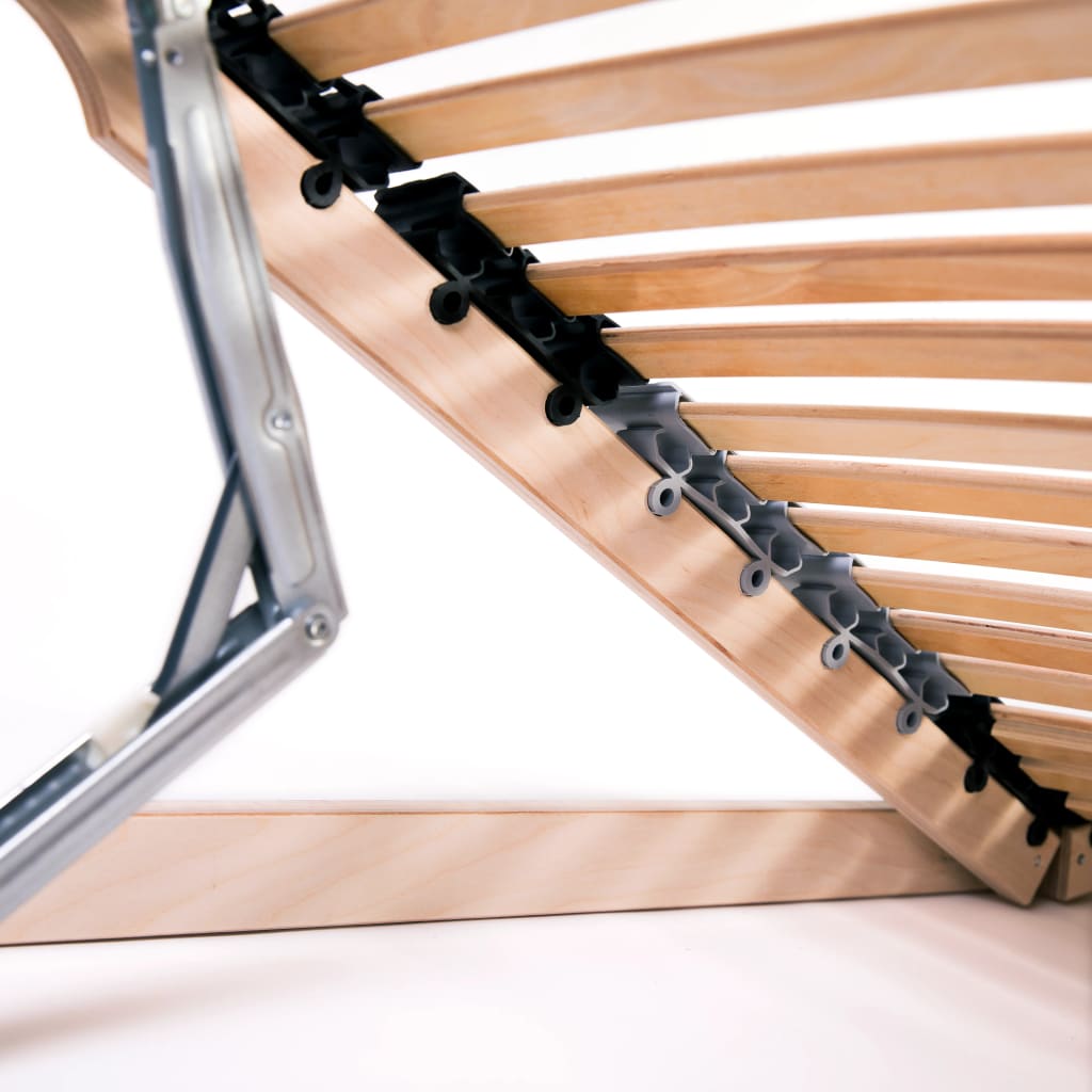 Slatted Bed Base without Mattress with 42 Slats 7 Zones 70x200 cm