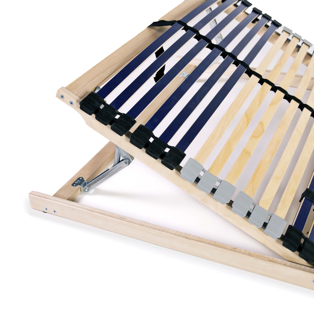 Slatted Bed Base without Mattress with 42 Slats 7 Zones 140x200 cm