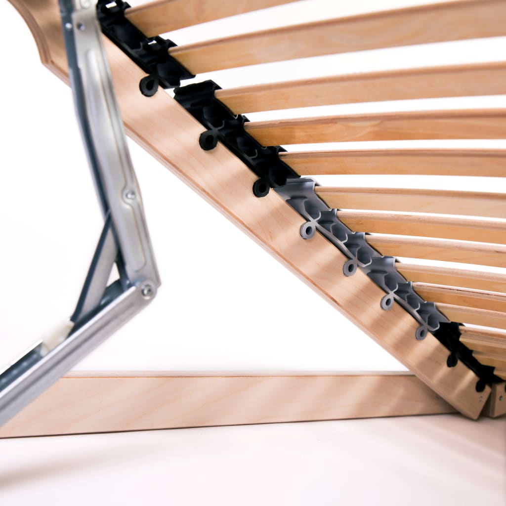 Slatted Bed Base without Mattress with 42 Slats 7 Zones 140x200 cm