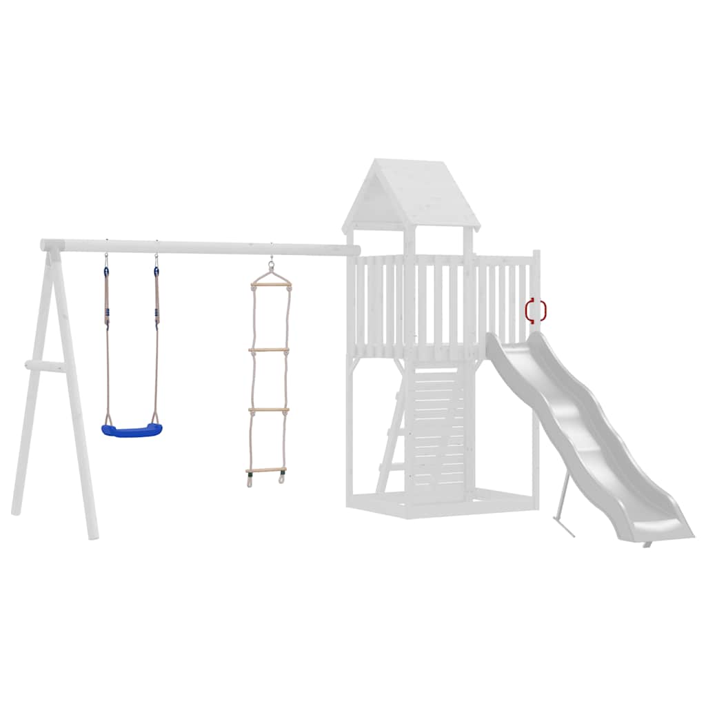 Swing Seat with Rope Ladder Blue Polyethene