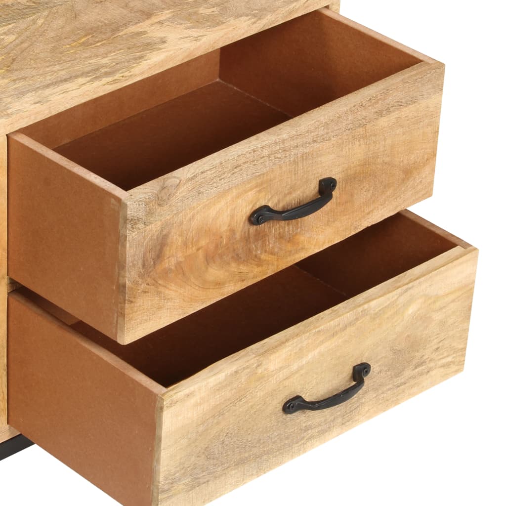 TV Cabinet 130x30x45 cm Solid Mango Wood