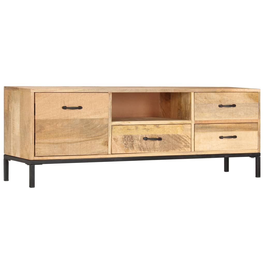 TV Cabinet 130x30x45 cm Solid Mango Wood