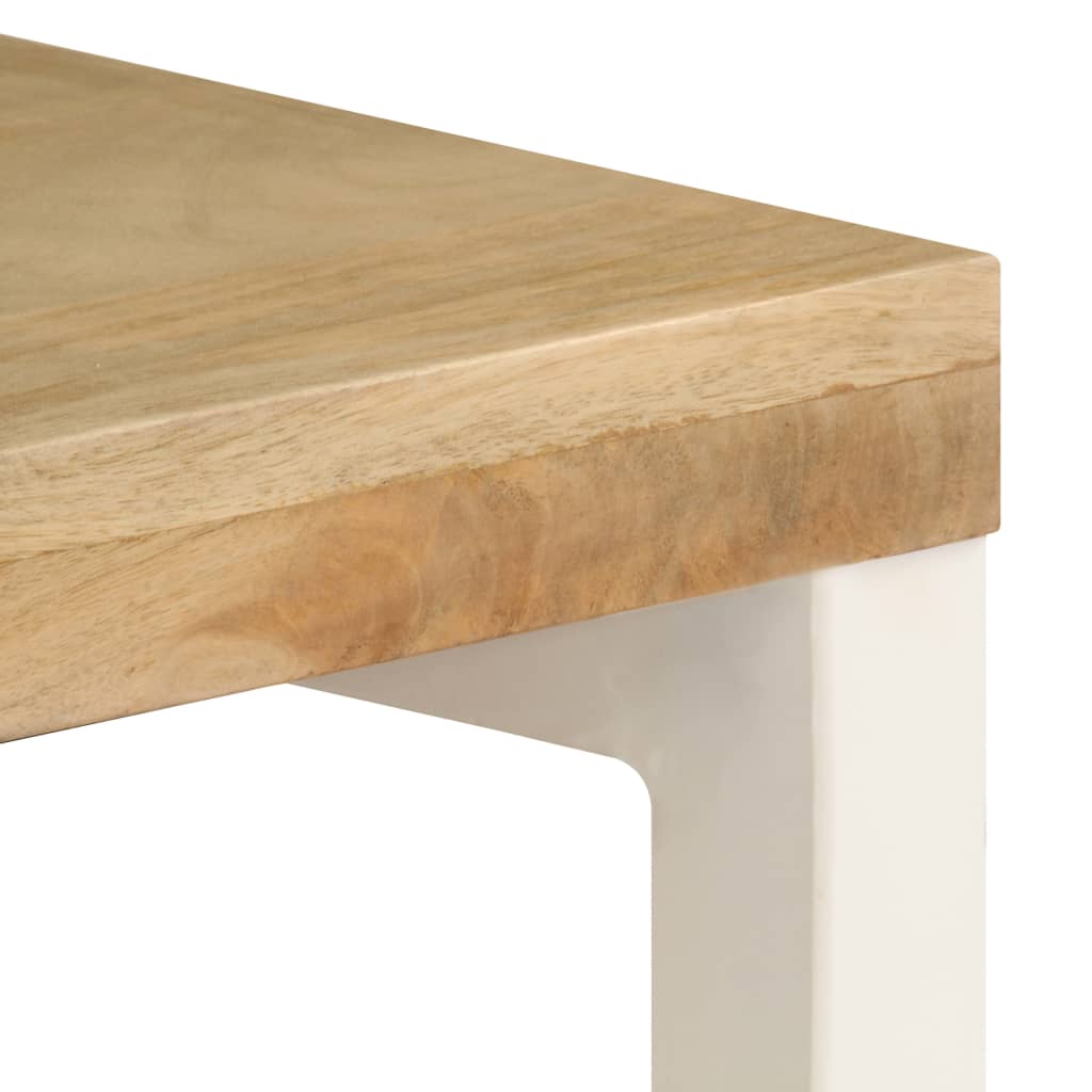 Console Table 120x35x76 cm Solid Mango Wood and Steel