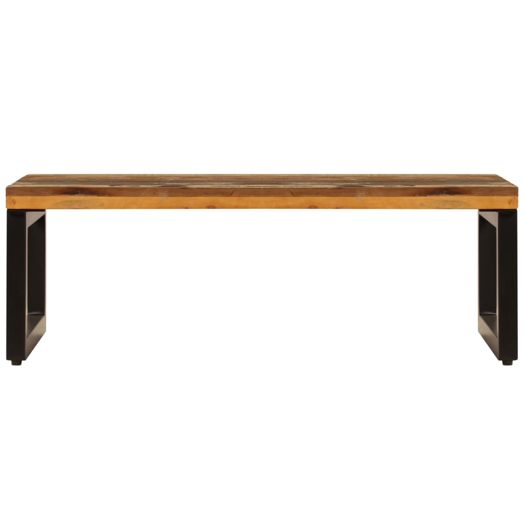 Coffee Table 100x50x35 cm Solid Reclaimed Wood and Steel