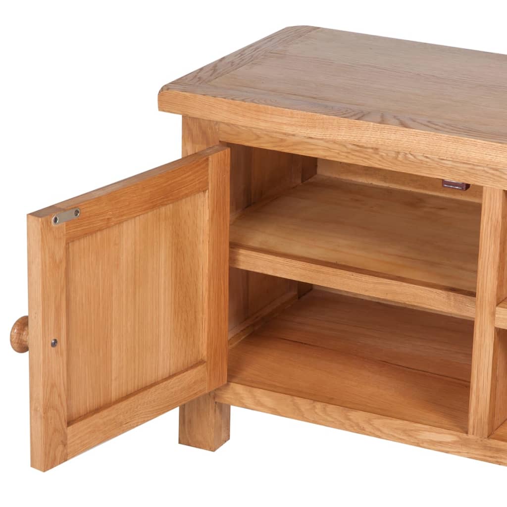 TV Cabinet 103x36x46 cm Solid Oak Wood