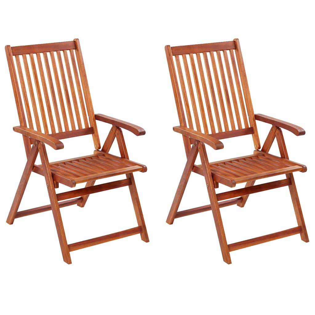 Outdoor Patio Wooden Foldable Garden Chairs Acacia Wood Seats 2 3 4 6 8 pcs