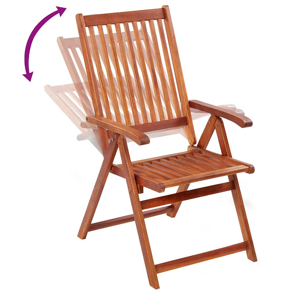 Outdoor Patio Wooden Foldable Garden Chairs Acacia Wood Seats 2 3 4 6 8 pcs