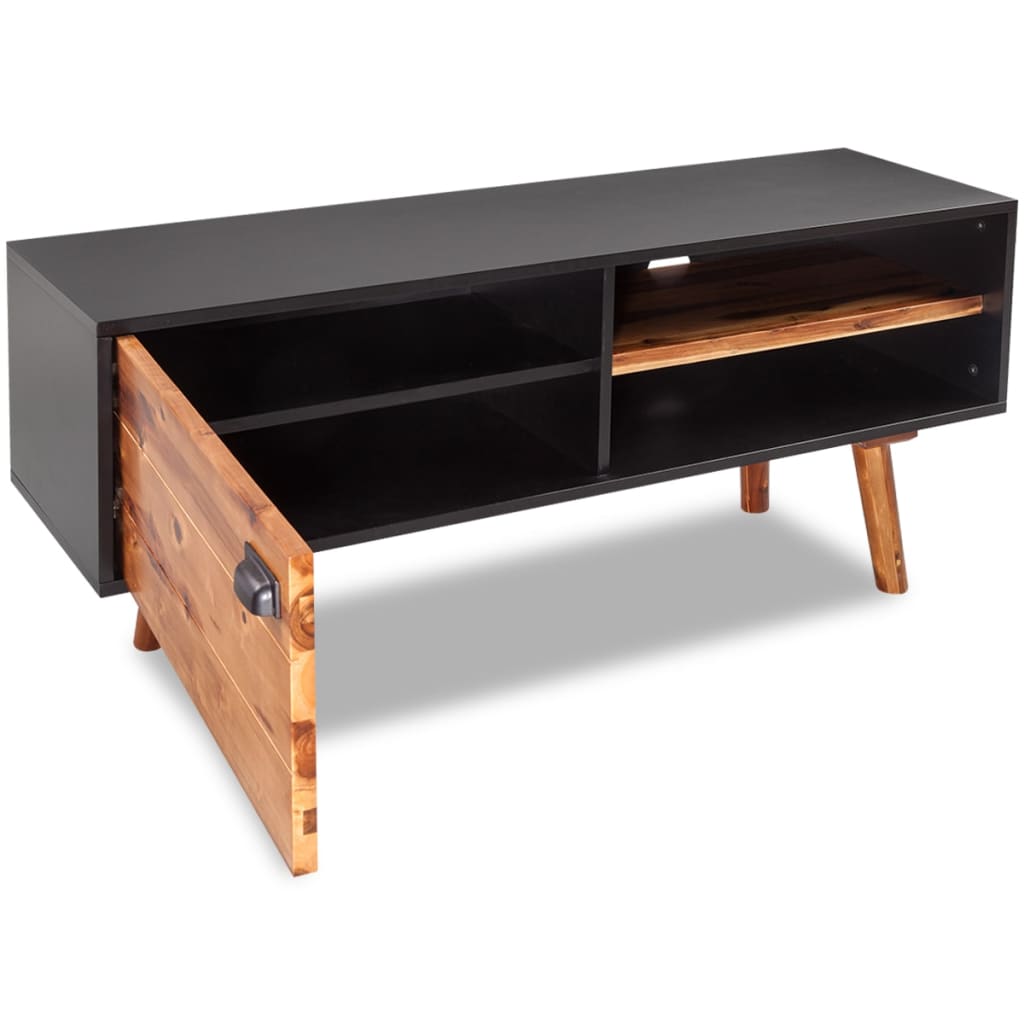Solid Acacia Wood TV Cabinet 120x35x50 cm