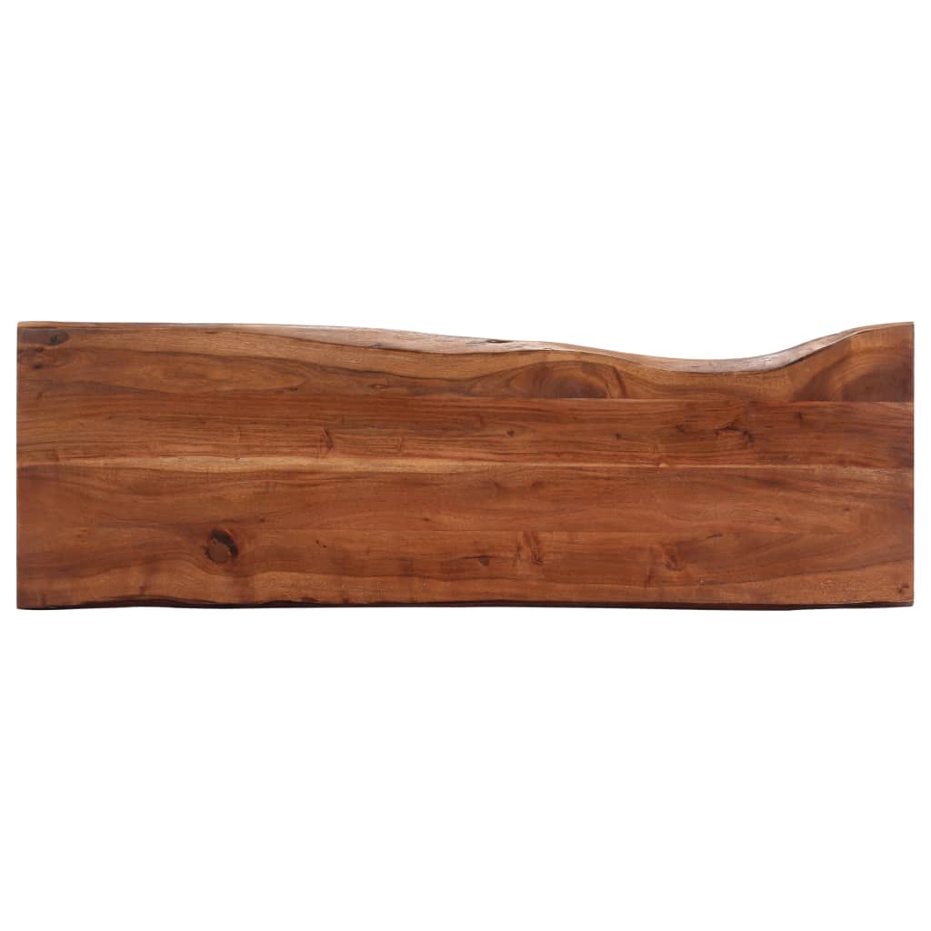 Console Table 115x35x76 cm Solid Aacia Wood and Iron