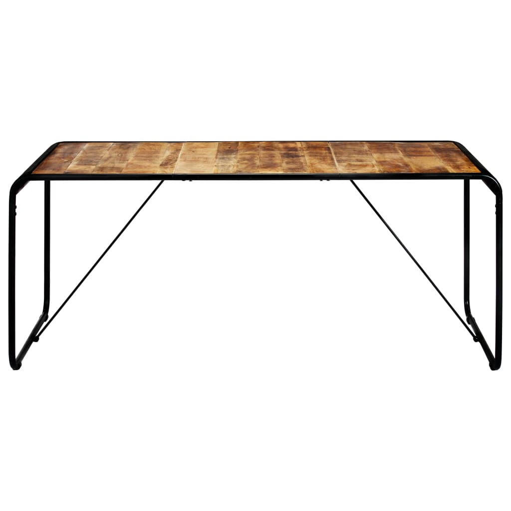 Dining Table 180x90x76 cm Solid Rough Mango Wood