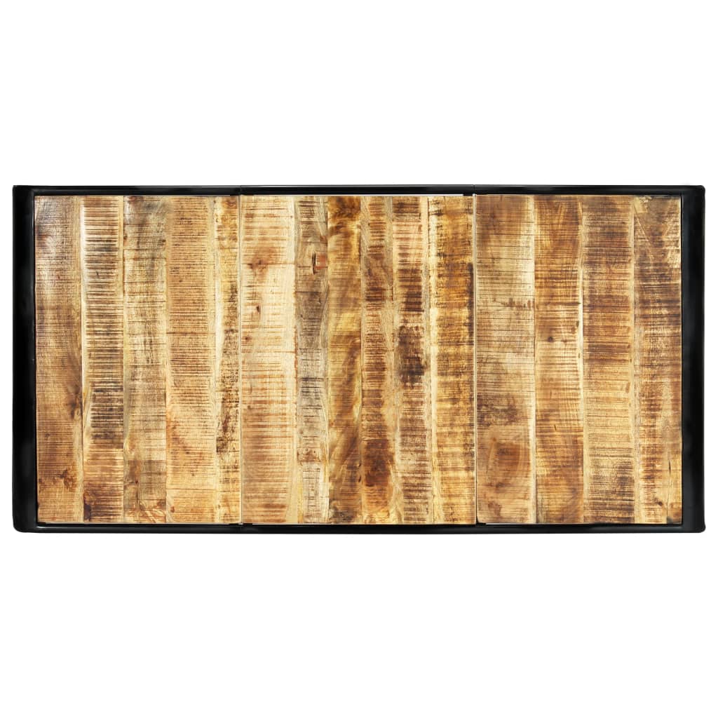Dining Table 180x90x76 cm Solid Rough Mango Wood
