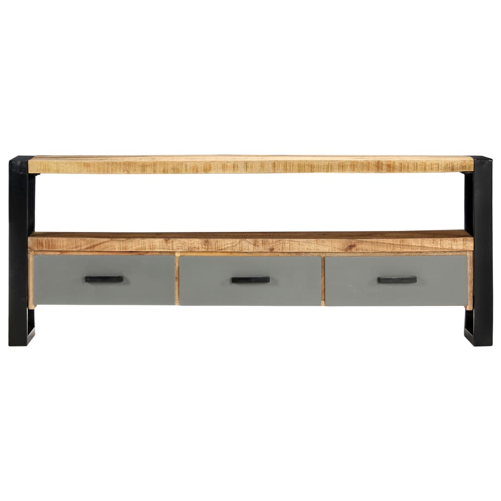 TV Cabinet 130x30x50 cm Solid Mango Wood