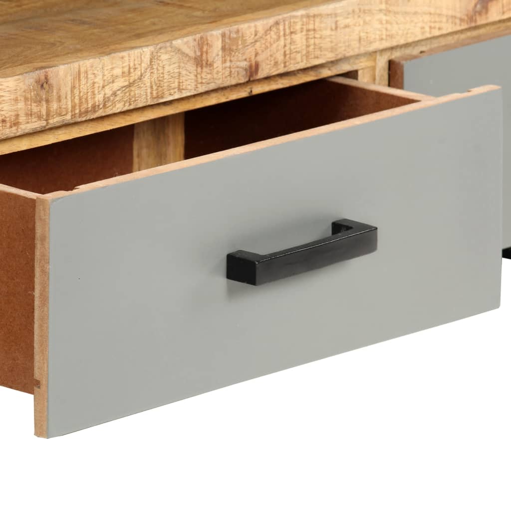 TV Cabinet 130x30x50 cm Solid Mango Wood