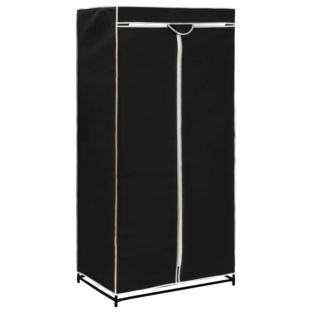 Wardrobe Black 75x50x160 cm