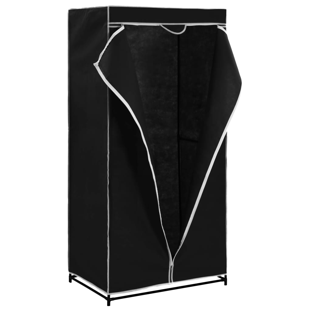Wardrobe Black 75x50x160 cm