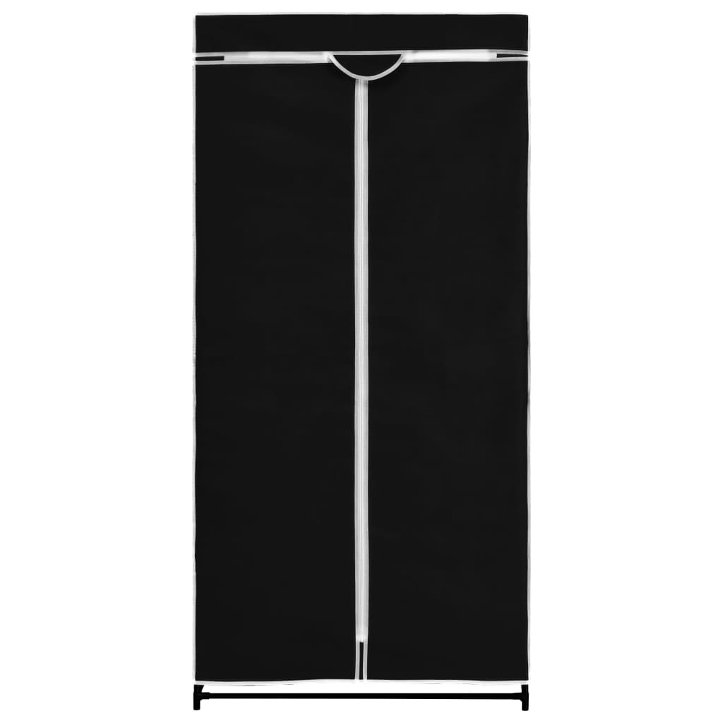 Wardrobe Black 75x50x160 cm