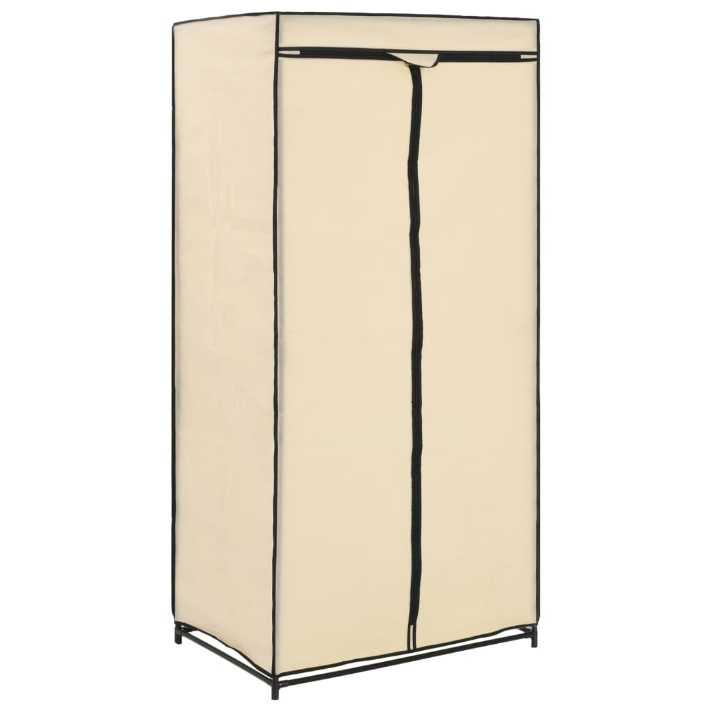 Wardrobe Cream 75x50x160 cm