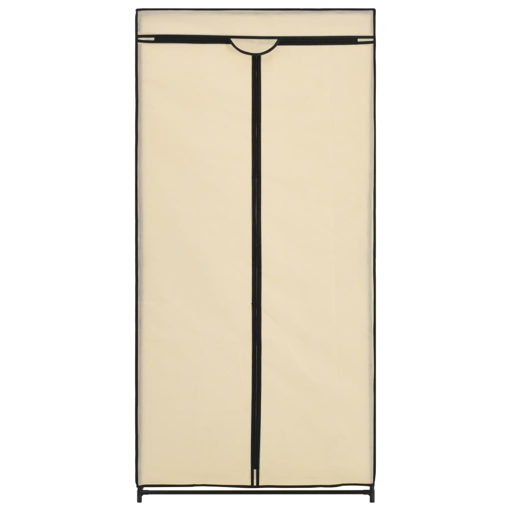 Wardrobe Cream 75x50x160 cm