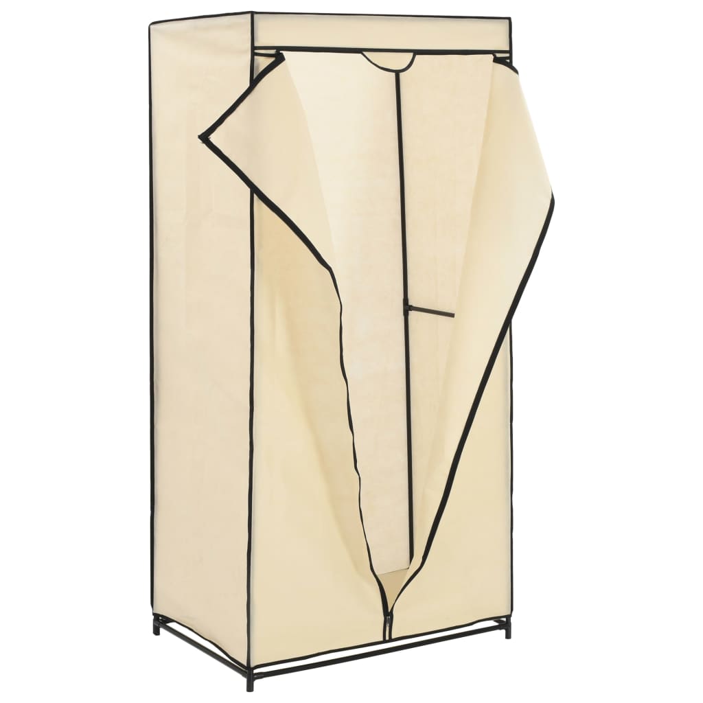 Wardrobes 2 pcs Cream 75x50x160 cm