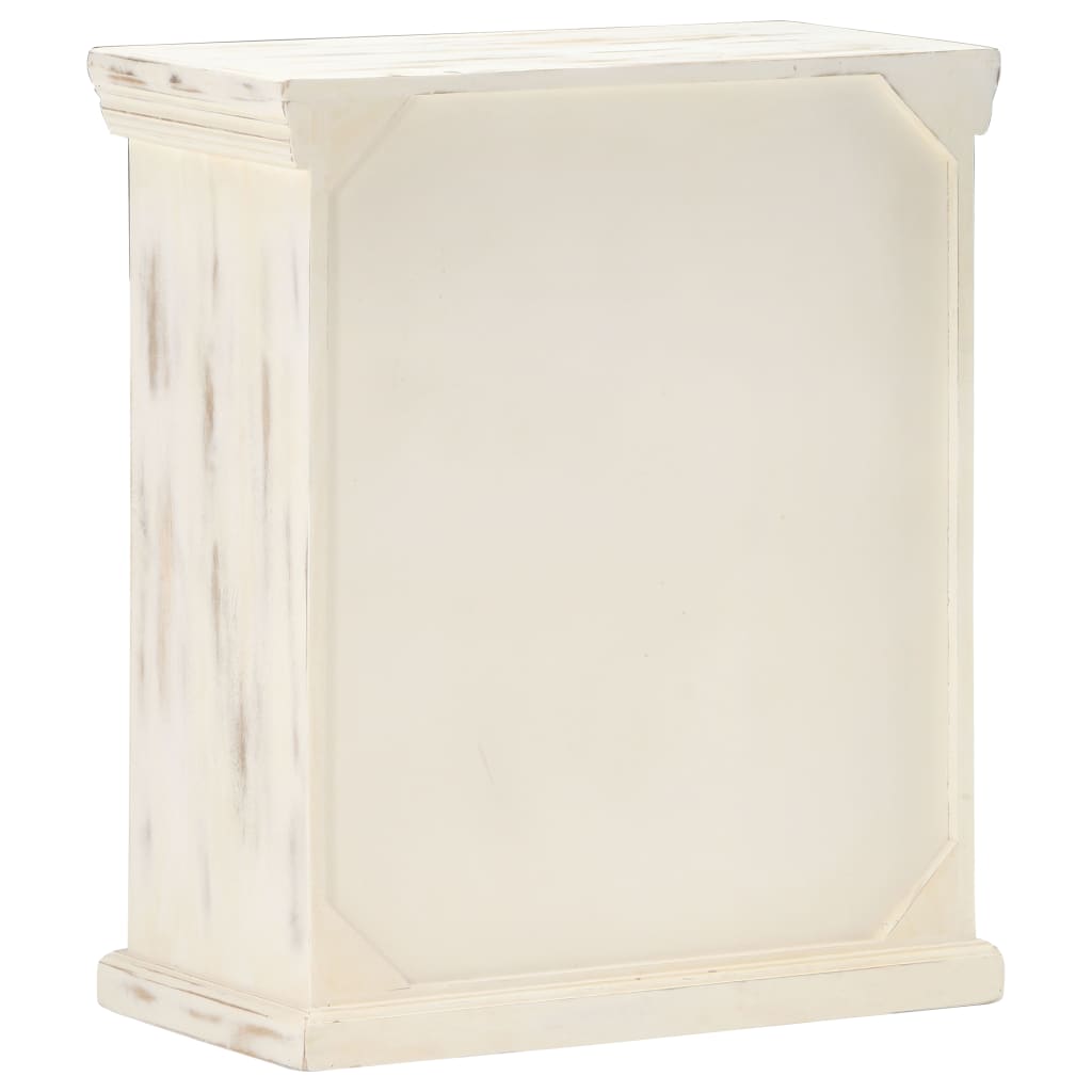 Sideboard White 65x30x75 cm Solid Mango Wood