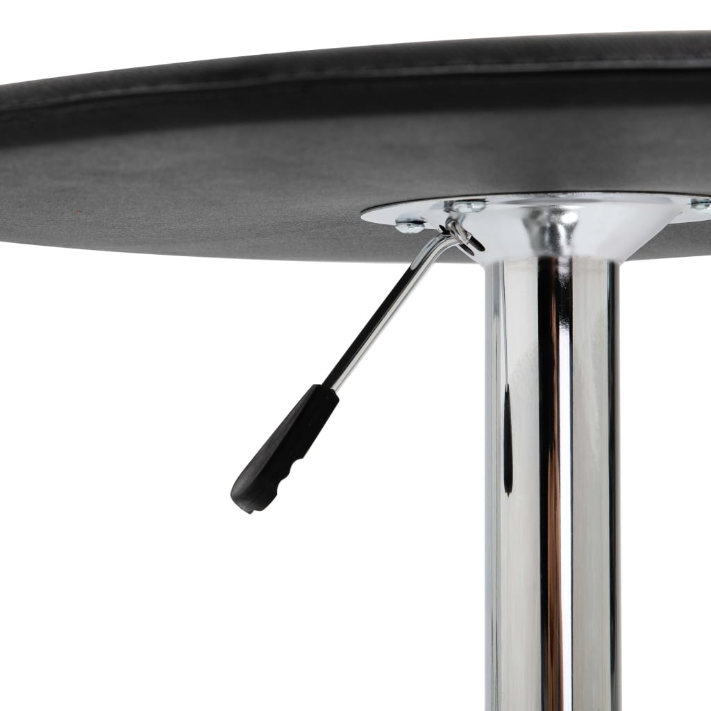 Bar Table Black Ø60 cm MDF