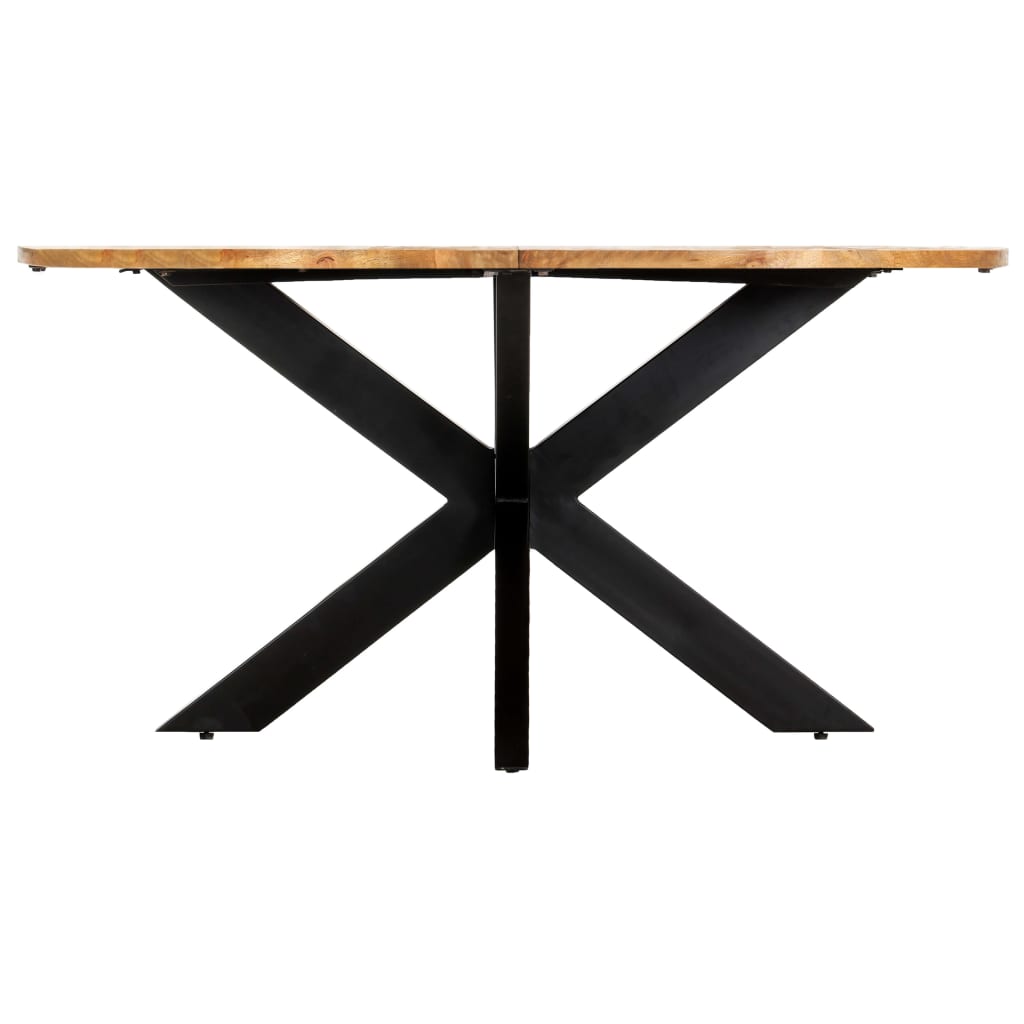 Dining Table Round 150x76 cm Solid Mango Wood