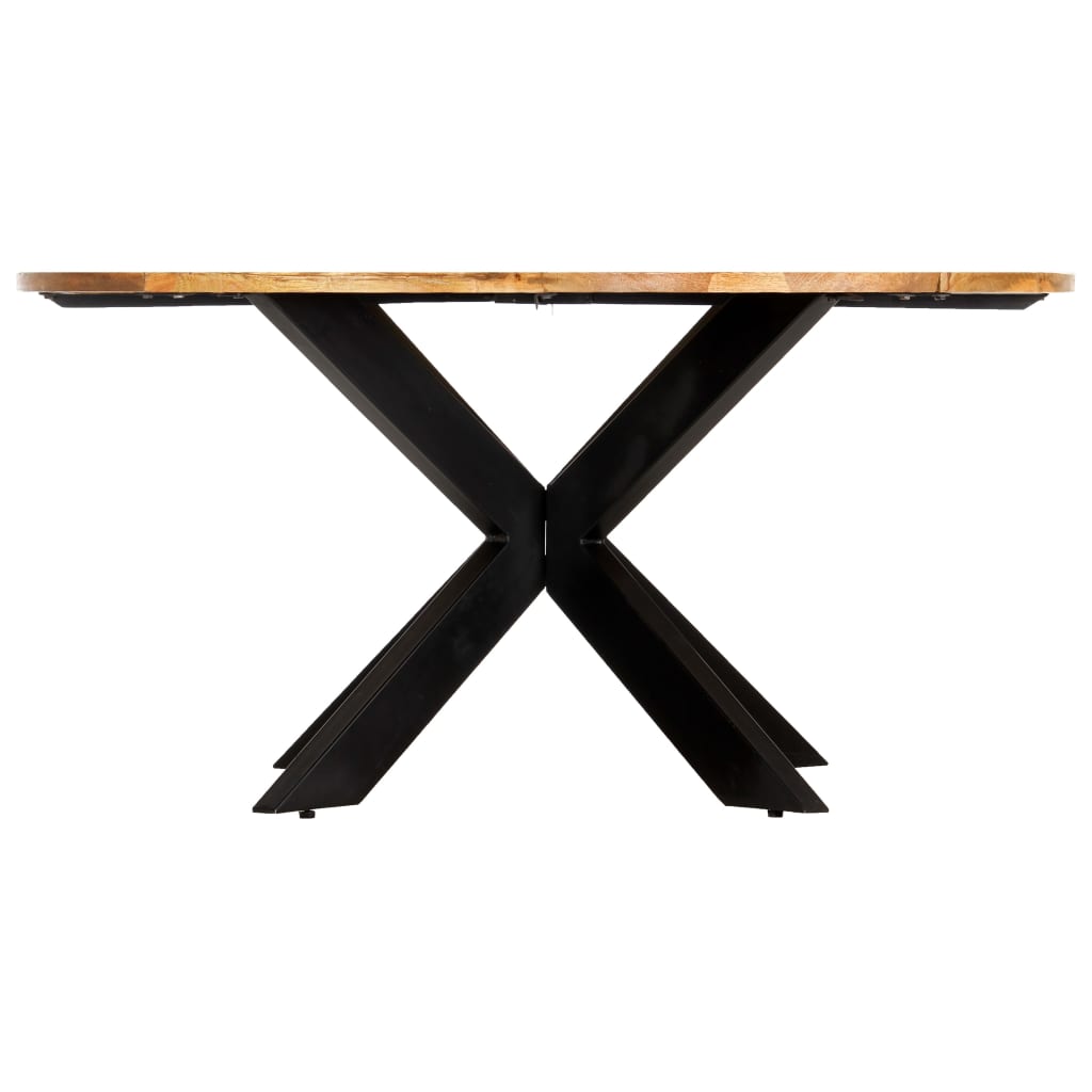 Dining Table Round 150x76 cm Solid Mango Wood