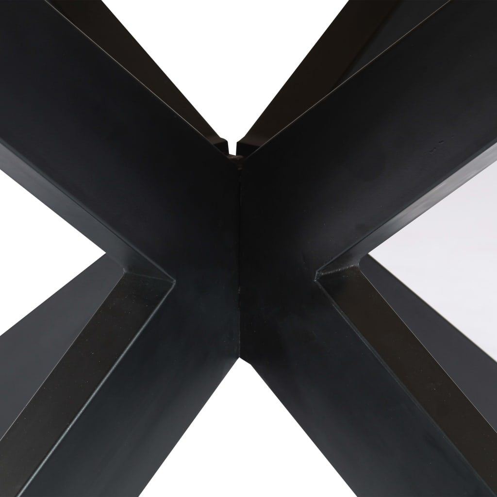 Dining Table Round 150x76 cm Solid Mango Wood