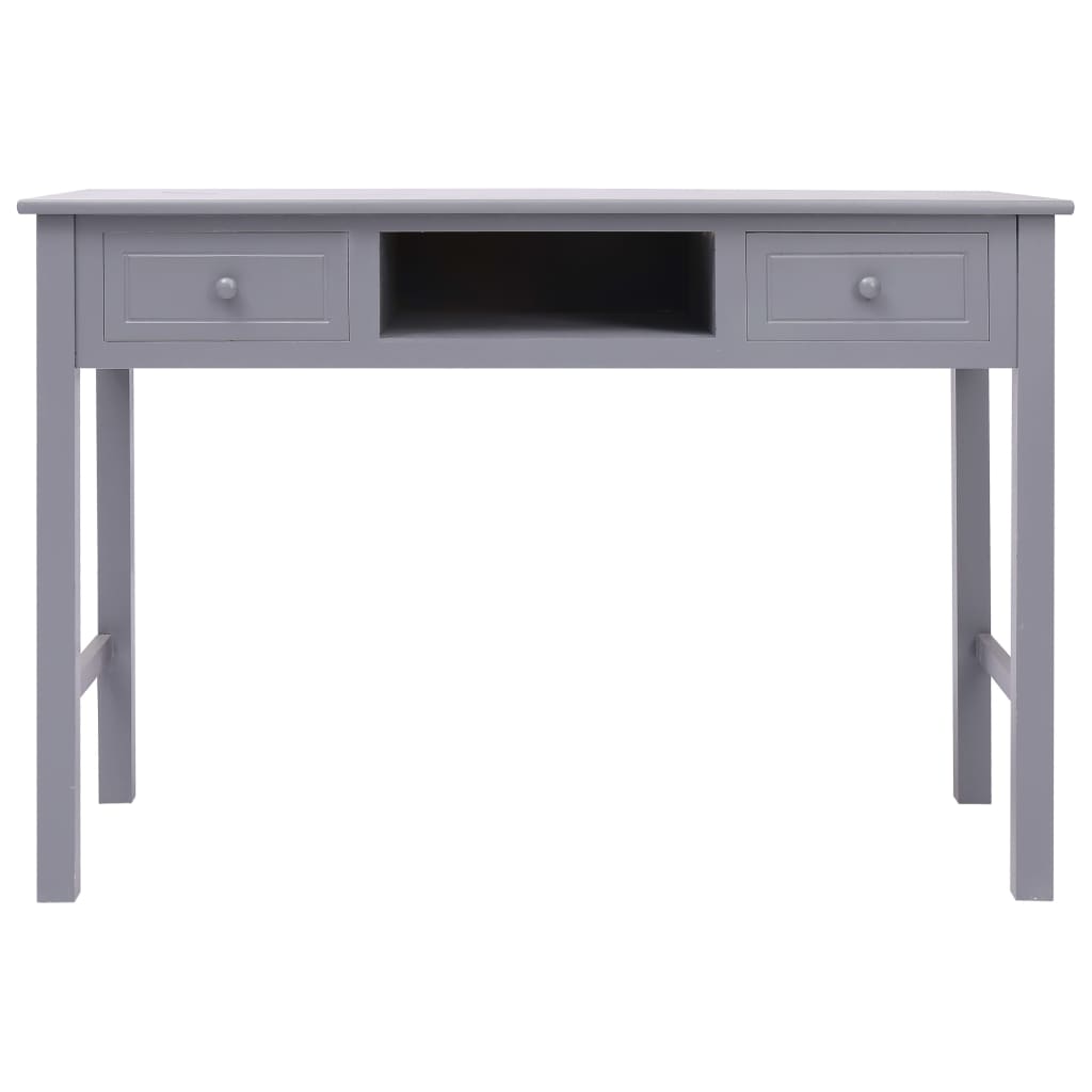 Writing Desk Grey 110x45x76 cm Wood