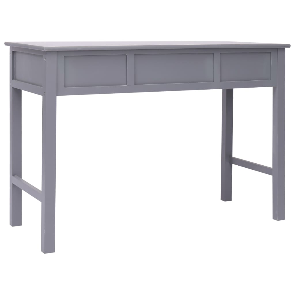 Writing Desk Grey 110x45x76 cm Wood
