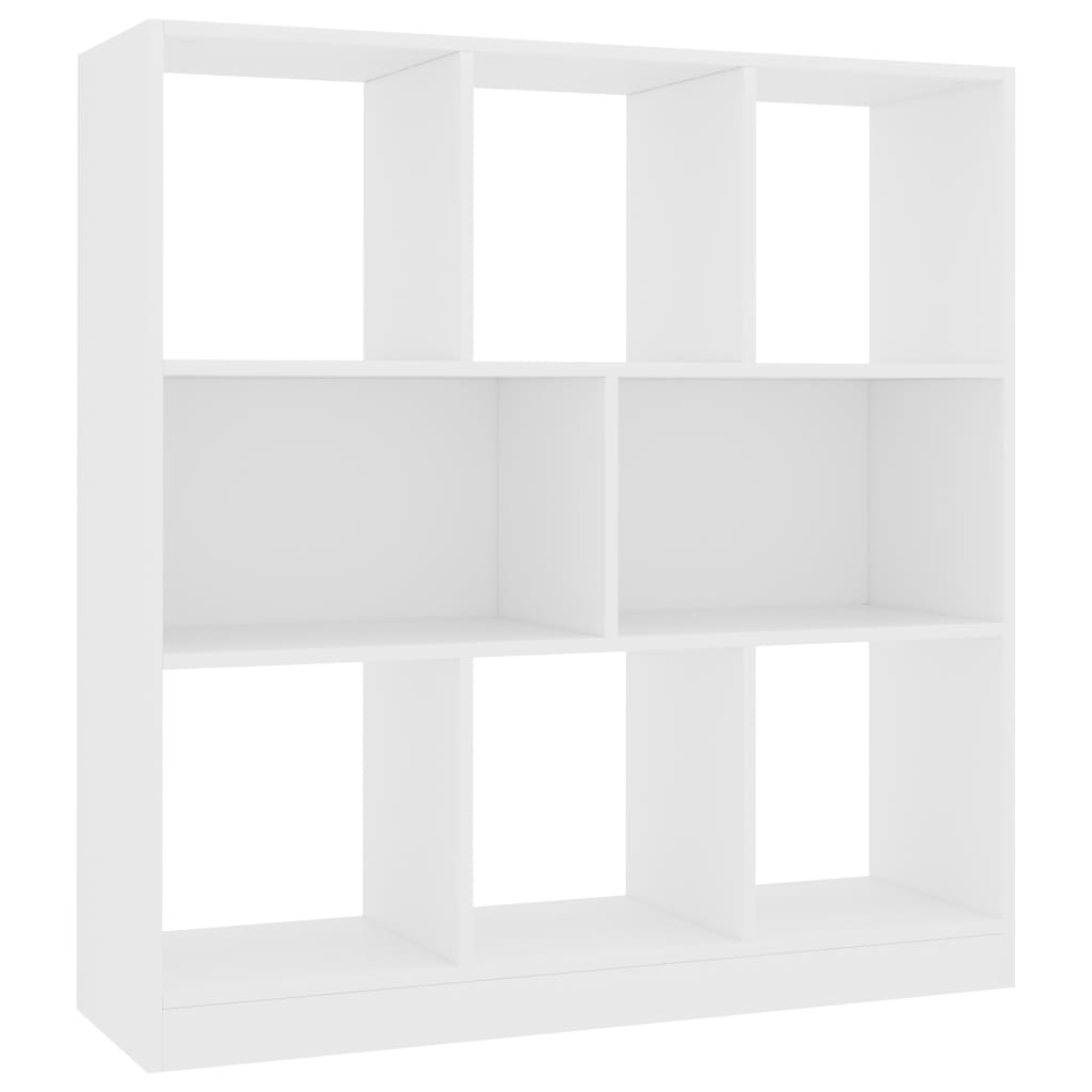 Modern Wooden Open Bookcase Book Storage Cabinet Unit With 8 Compartments Wood
