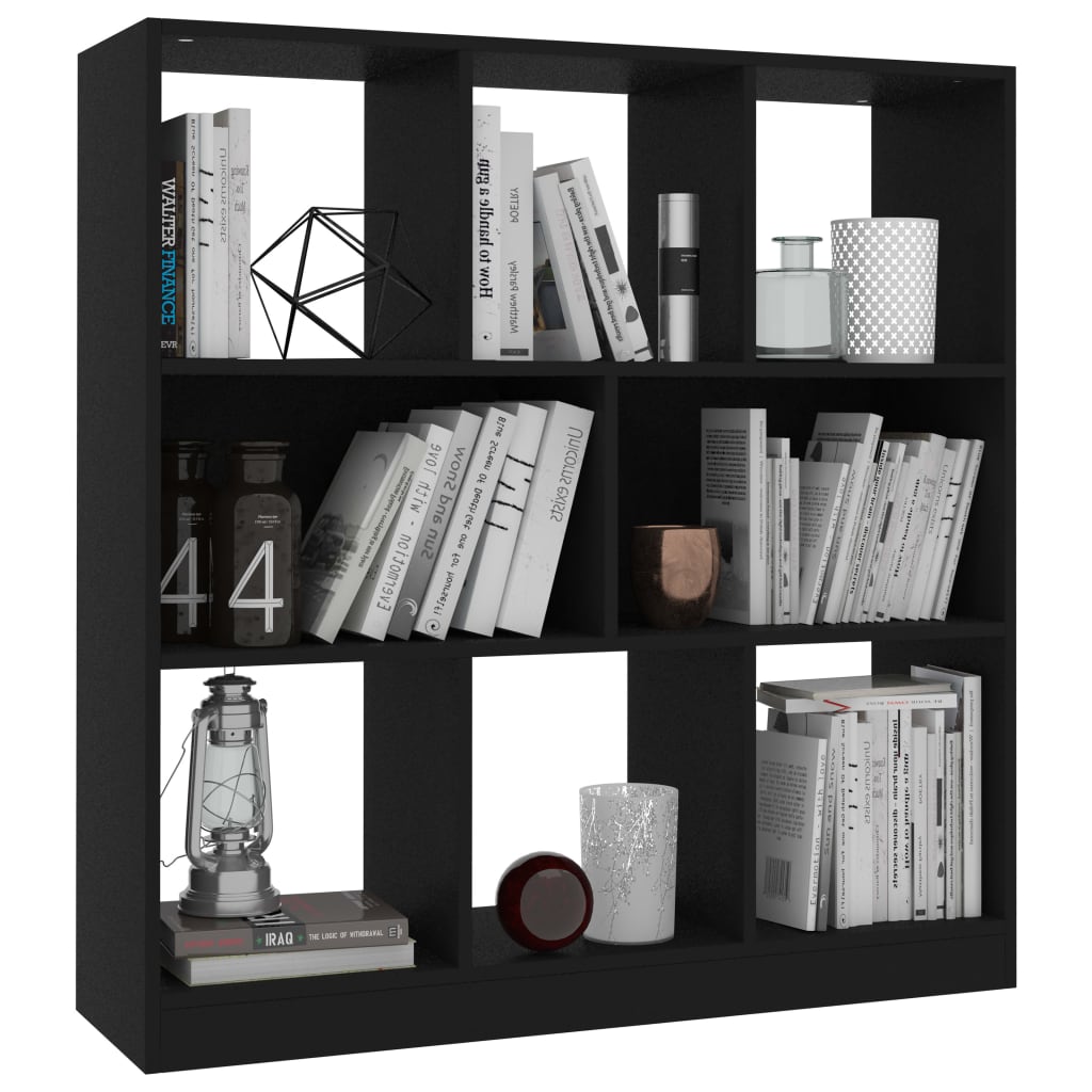 Modern Wooden Open Bookcase Book Storage Cabinet Unit With 8 Compartments Wood
