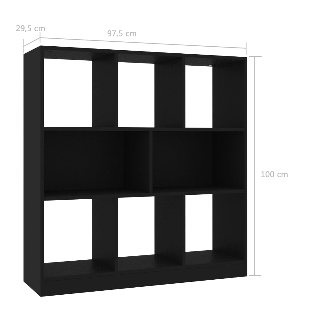 Modern Wooden Open Bookcase Book Storage Cabinet Unit With 8 Compartments Wood