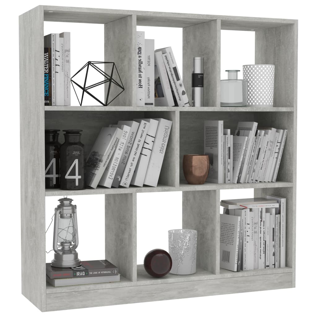 Modern Wooden Open Bookcase Book Storage Cabinet Unit With 8 Compartments Wood