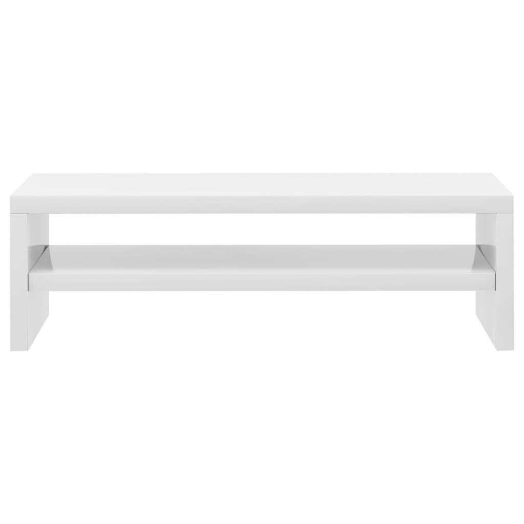 Monitor Stand High Gloss White 42x24x13 cm Engineered Wood