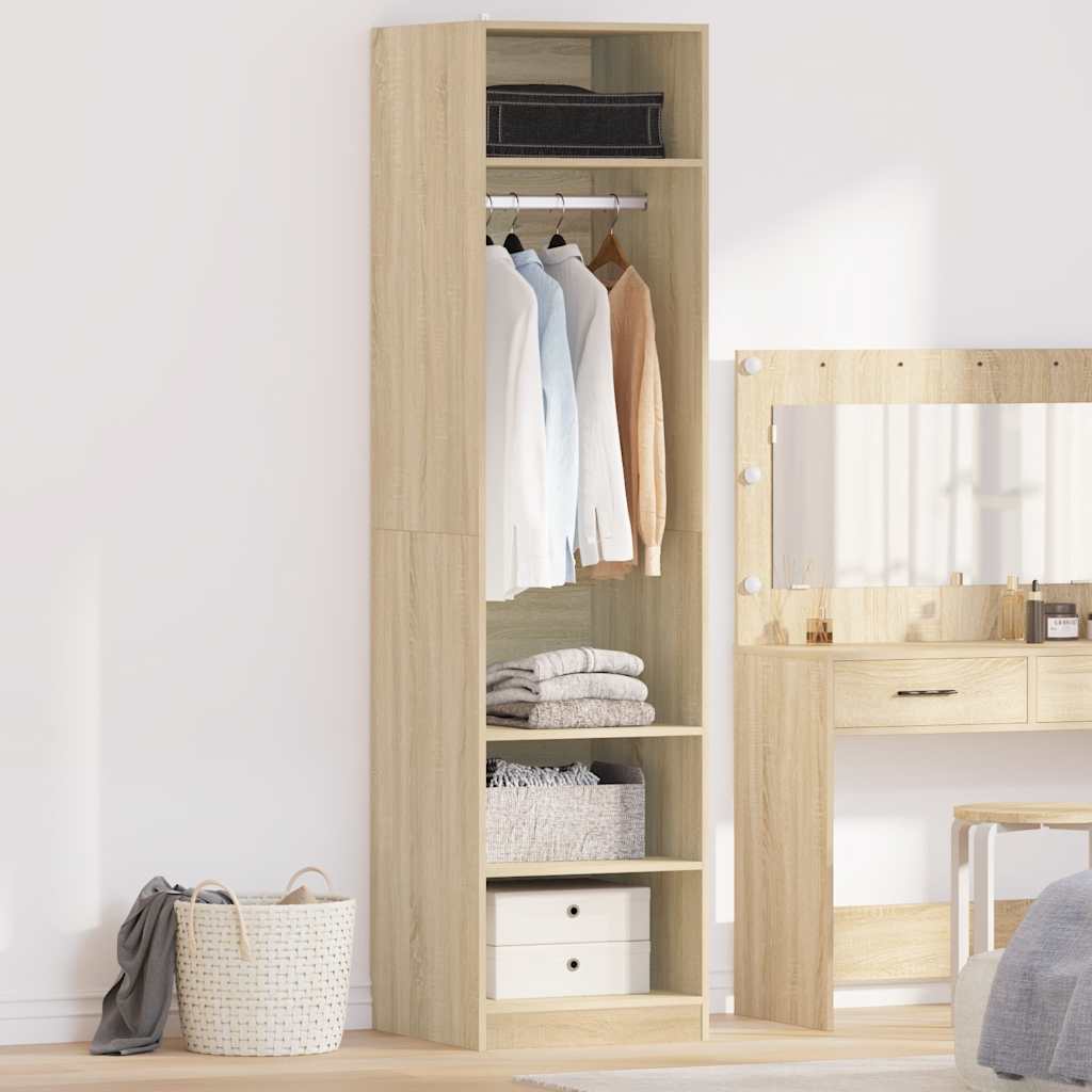 Wardrobe Sonoma Oak 50x50x200 cm Engineered Wood
