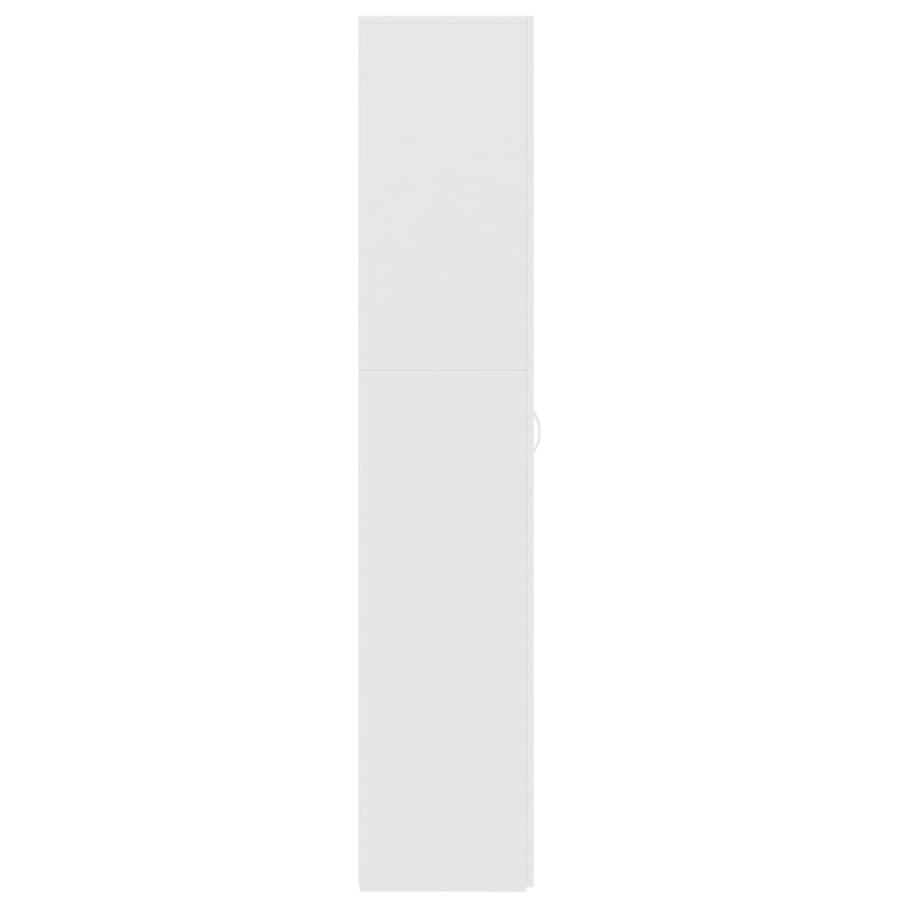 Shoe Cabinet White 80x35.5x180 cm Engineered Wood