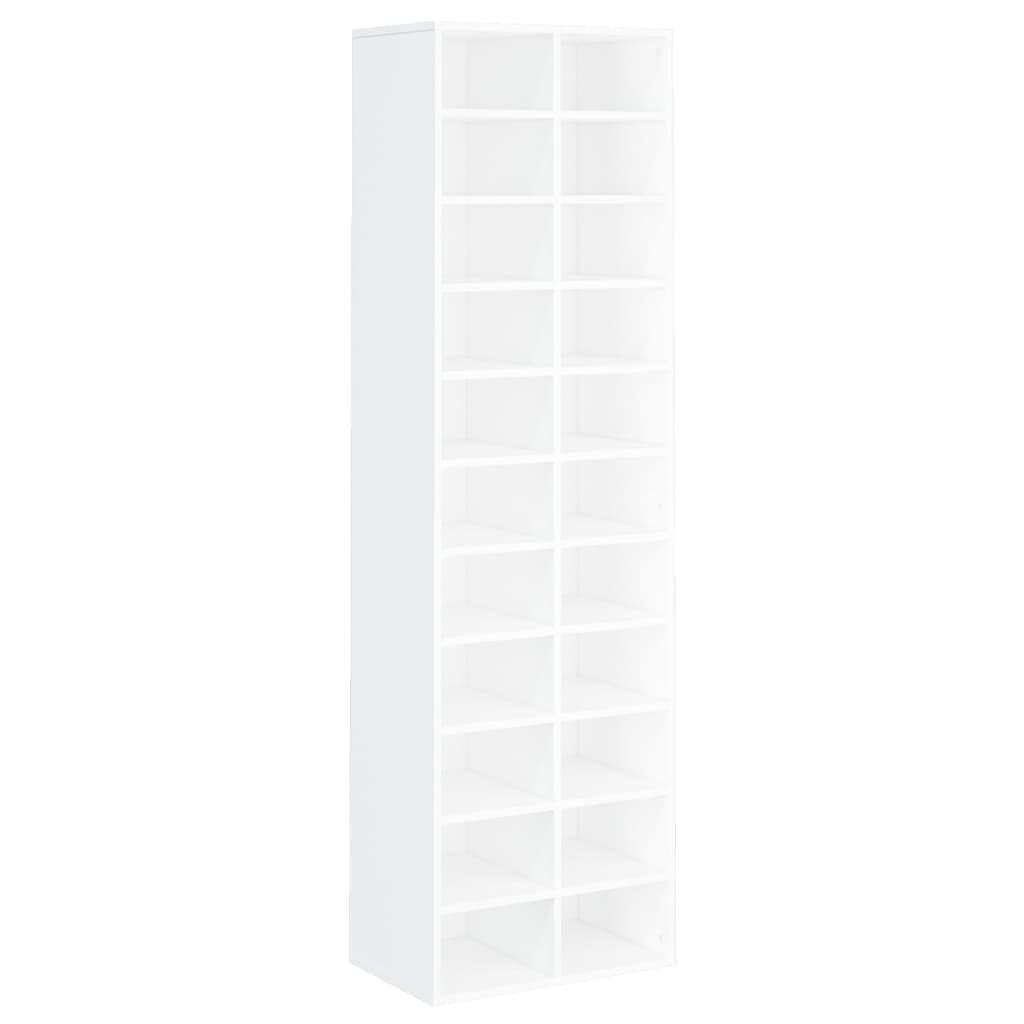 Modern Wooden Large Open Shoe Storage Cabinet Unit With 22 Compartments