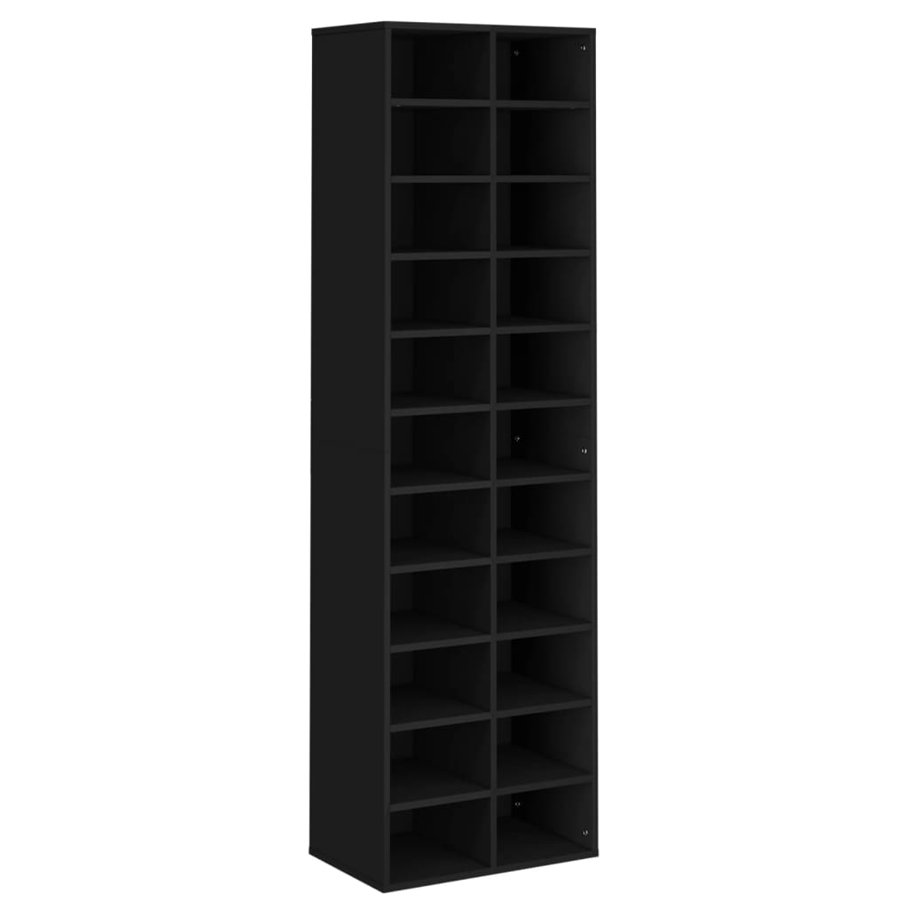 Modern Wooden Large Open Shoe Storage Cabinet Unit With 22 Compartments