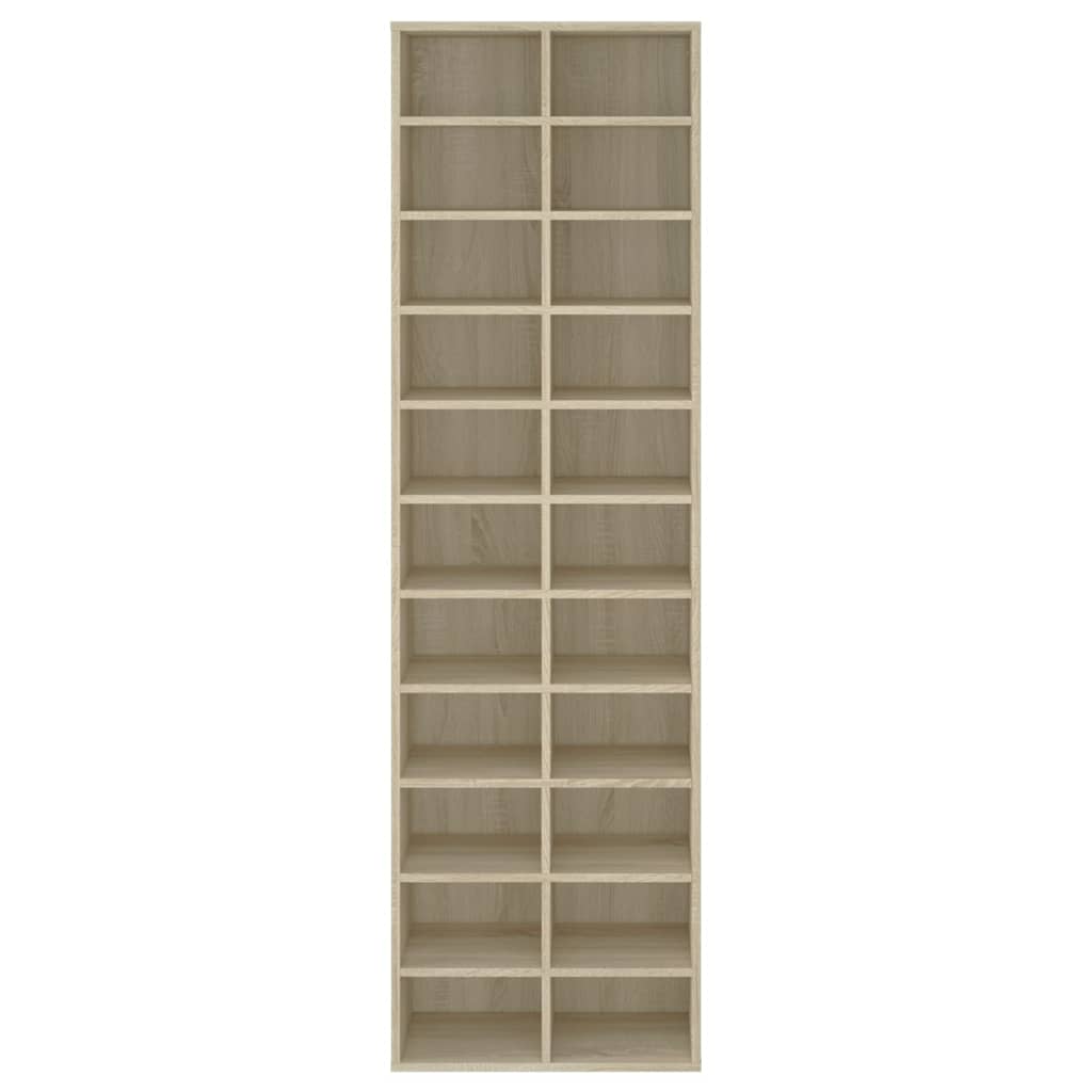 Modern Wooden Large Open Shoe Storage Cabinet Unit With 22 Compartments