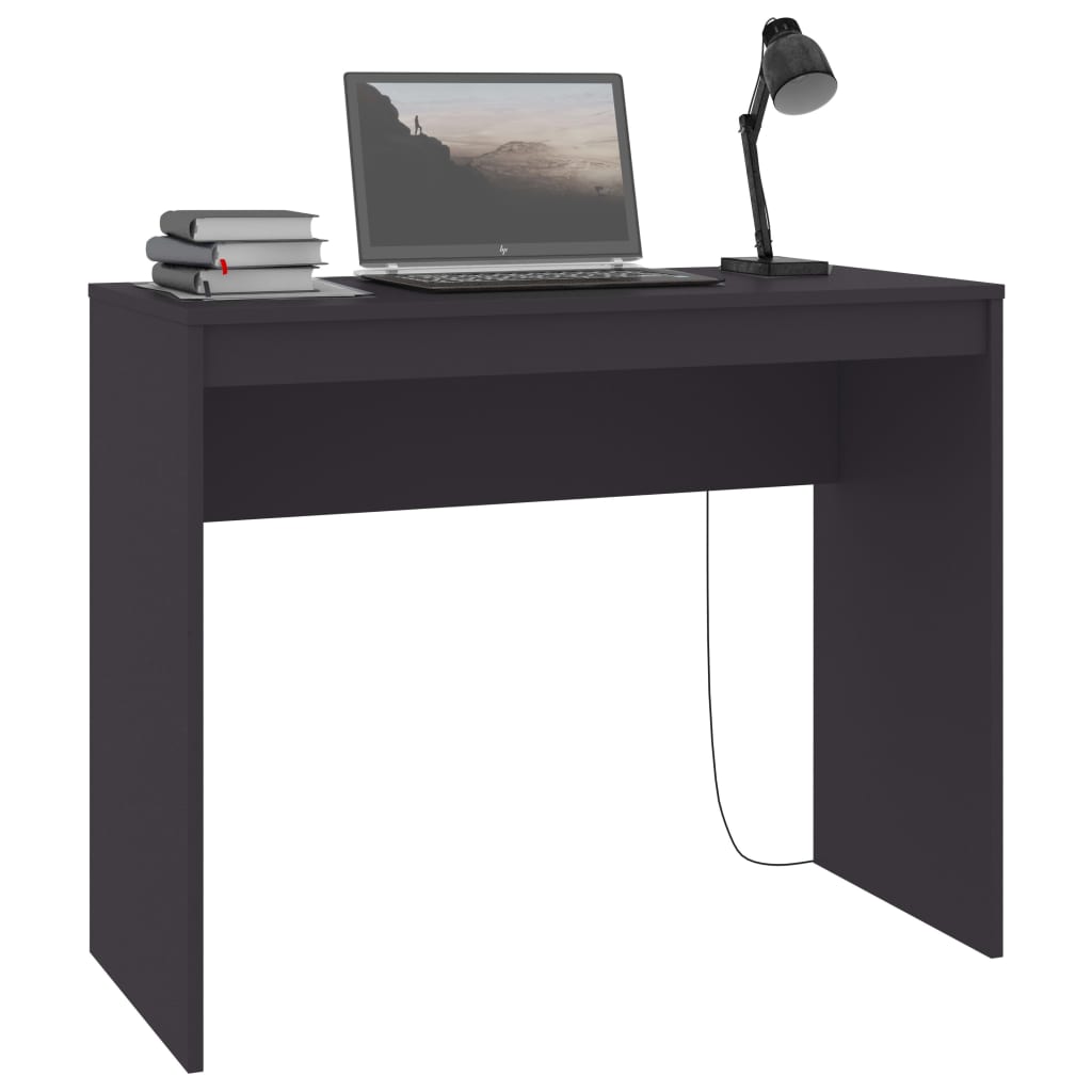 Desk Grey 90x40x72 cm Engineered Wood