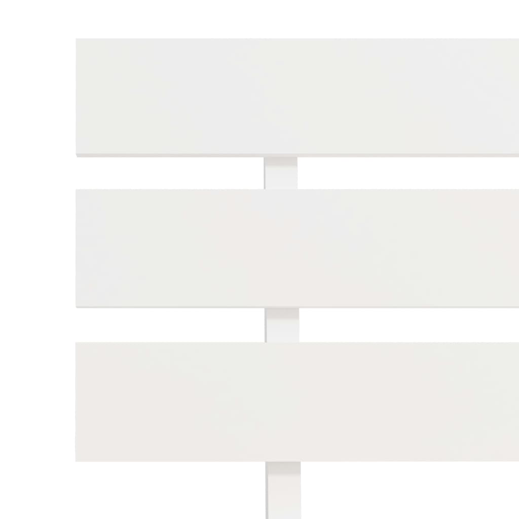 Bed Frame without Mattress White Solid Pine Wood 100x200 cm