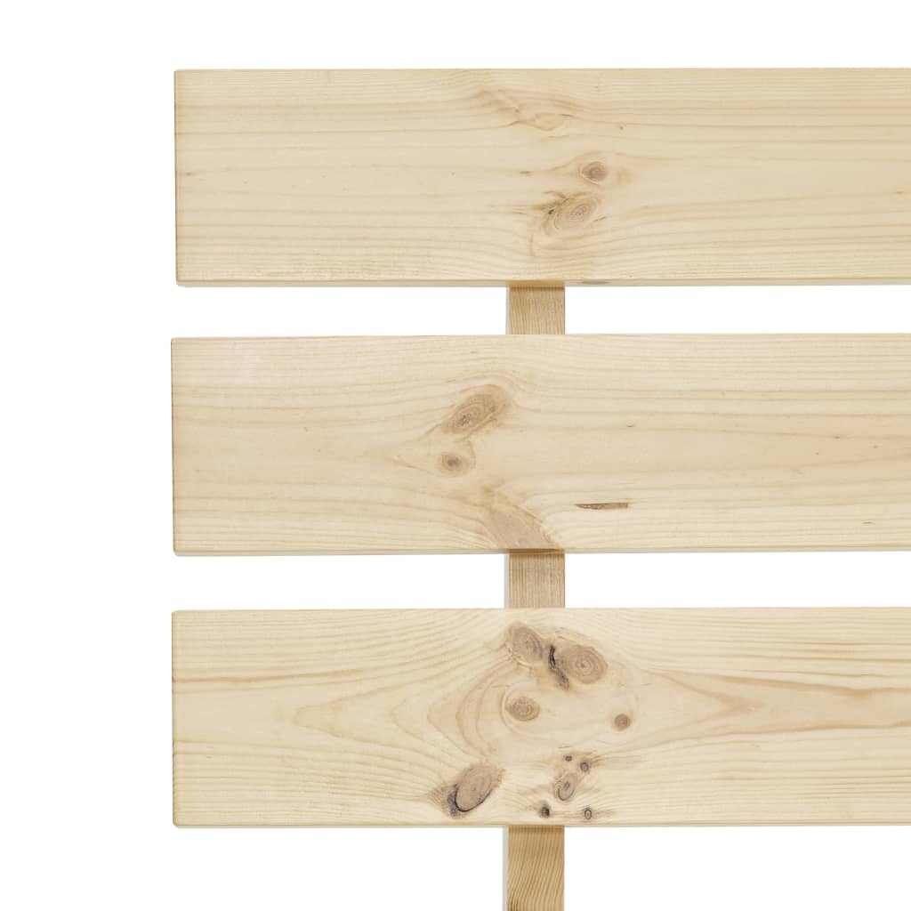 Bed Frame without Mattress Solid Pine Wood 100x200 cm