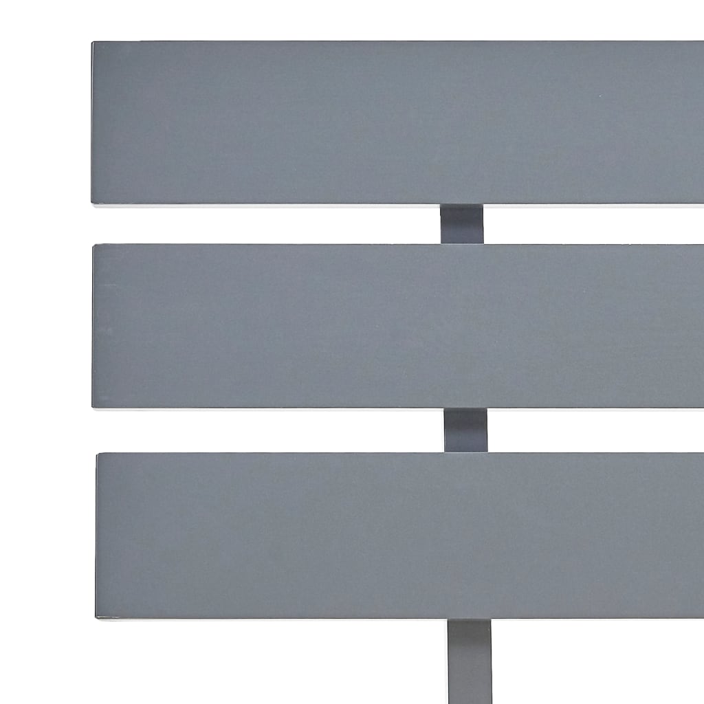 Bed Frame without Mattress Grey Solid Pine Wood 140x200 cm