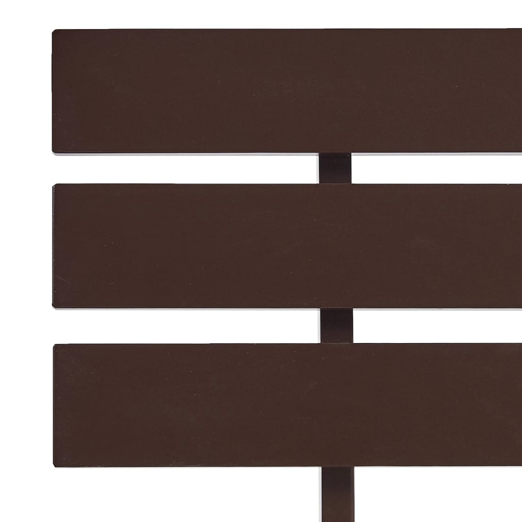 Bed Frame without Mattress Dark Brown Solid Pine Wood 90x200 cm