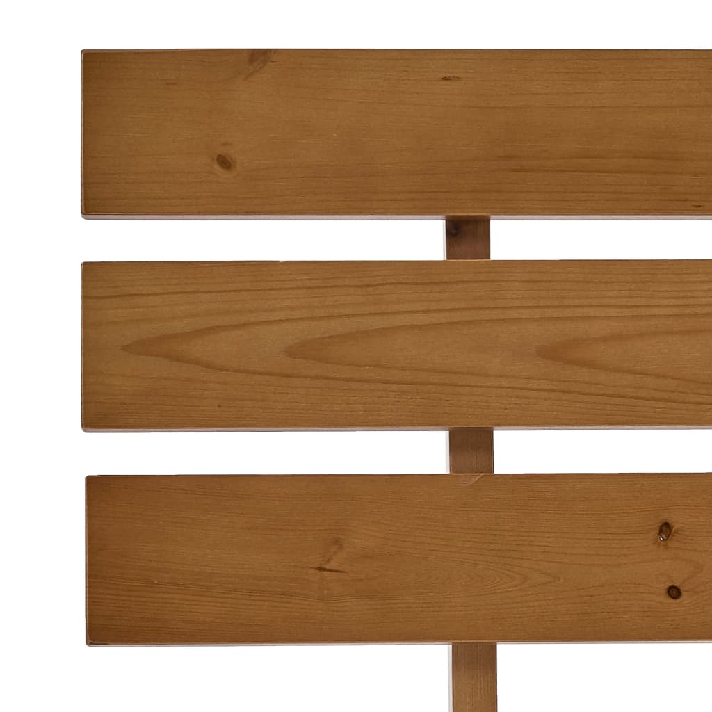 Bed Frame without Mattress Honey Brown 120x200cm Solid Wood Pine