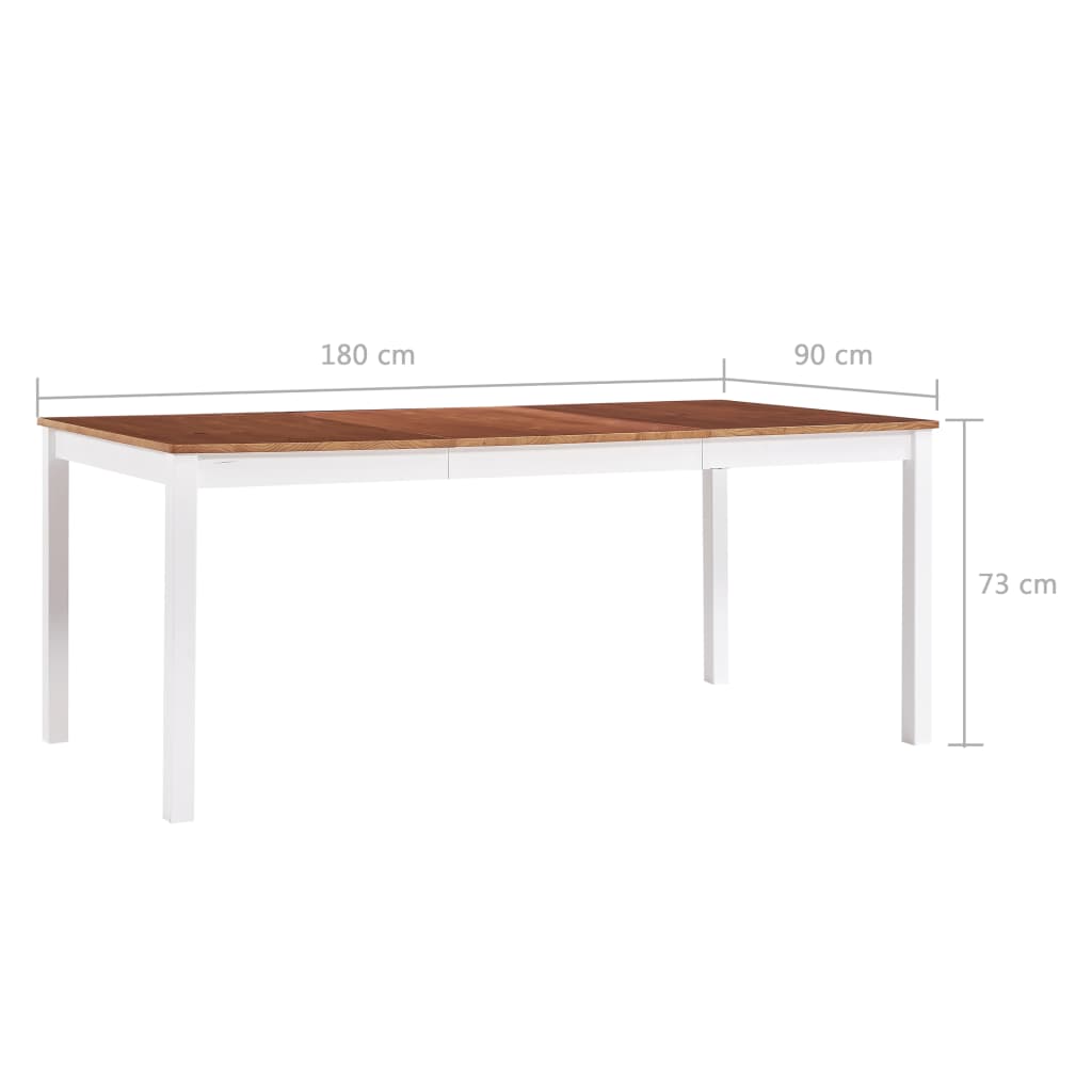 Modern Wooden Large 6 Person Pinewood Dining Table Wood Dinner Tables