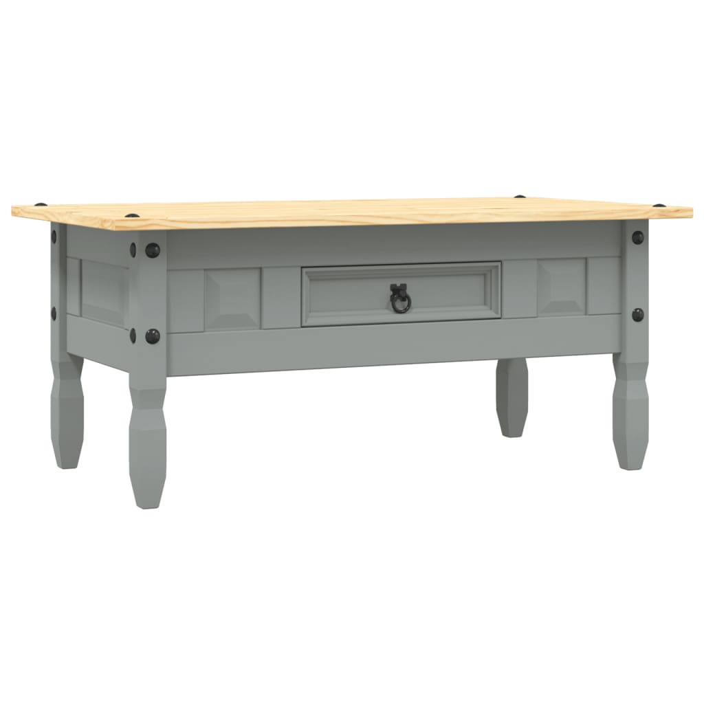 TEST - Rustic Wooden Coffee Table With Storage Drawer