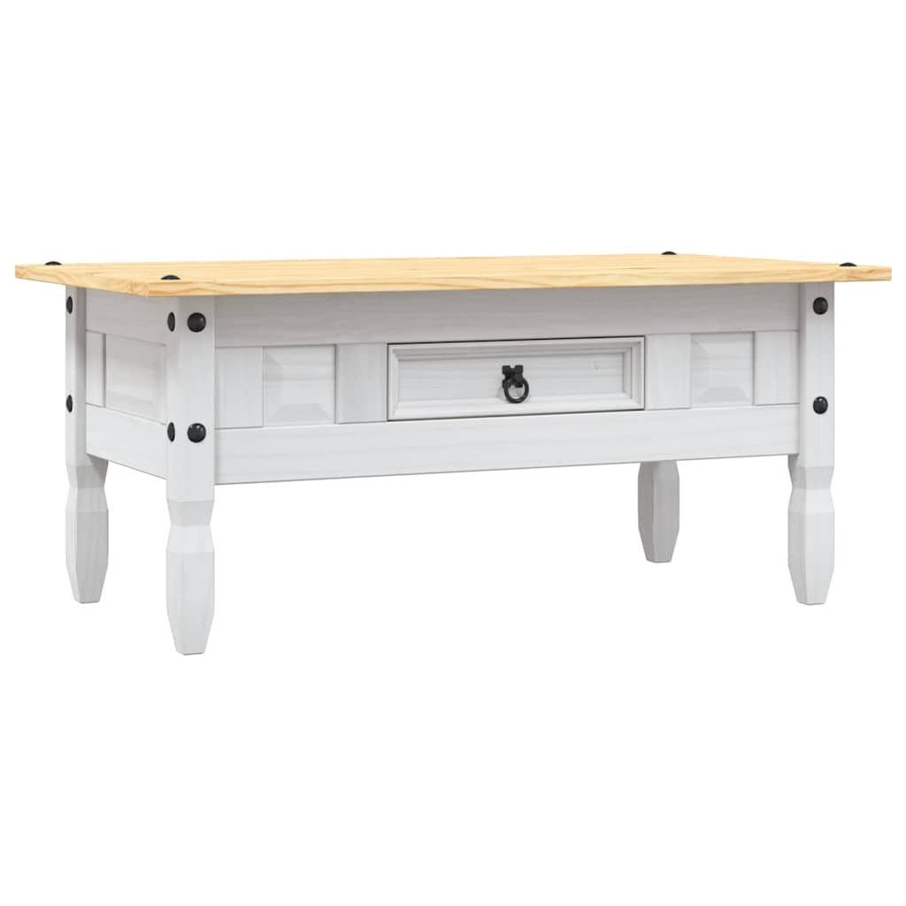 TEST - Rustic Wooden Coffee Table With Storage Drawer